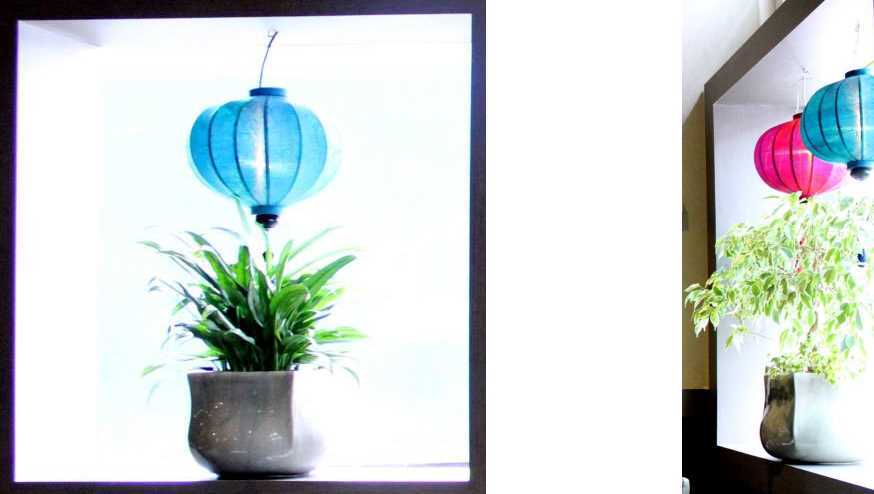 Turquoise lampionnen als decoratie huis en tuin
