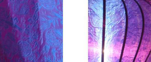 Detail paarse lampion