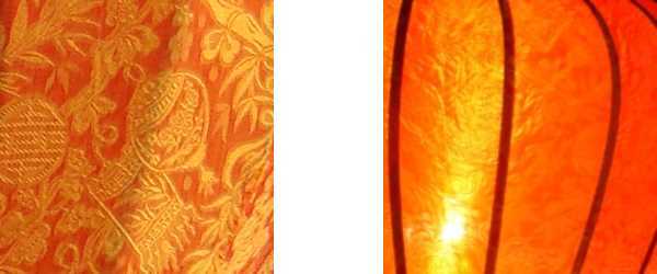 Detail oranje lampion
