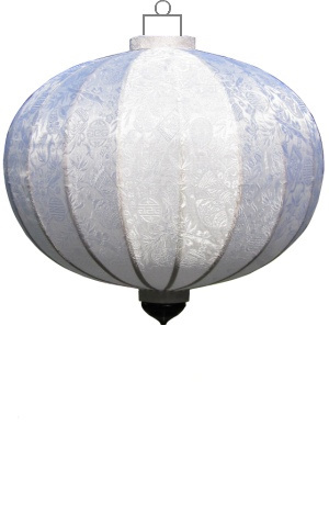 Wit lampion globe / G-WH-45-S