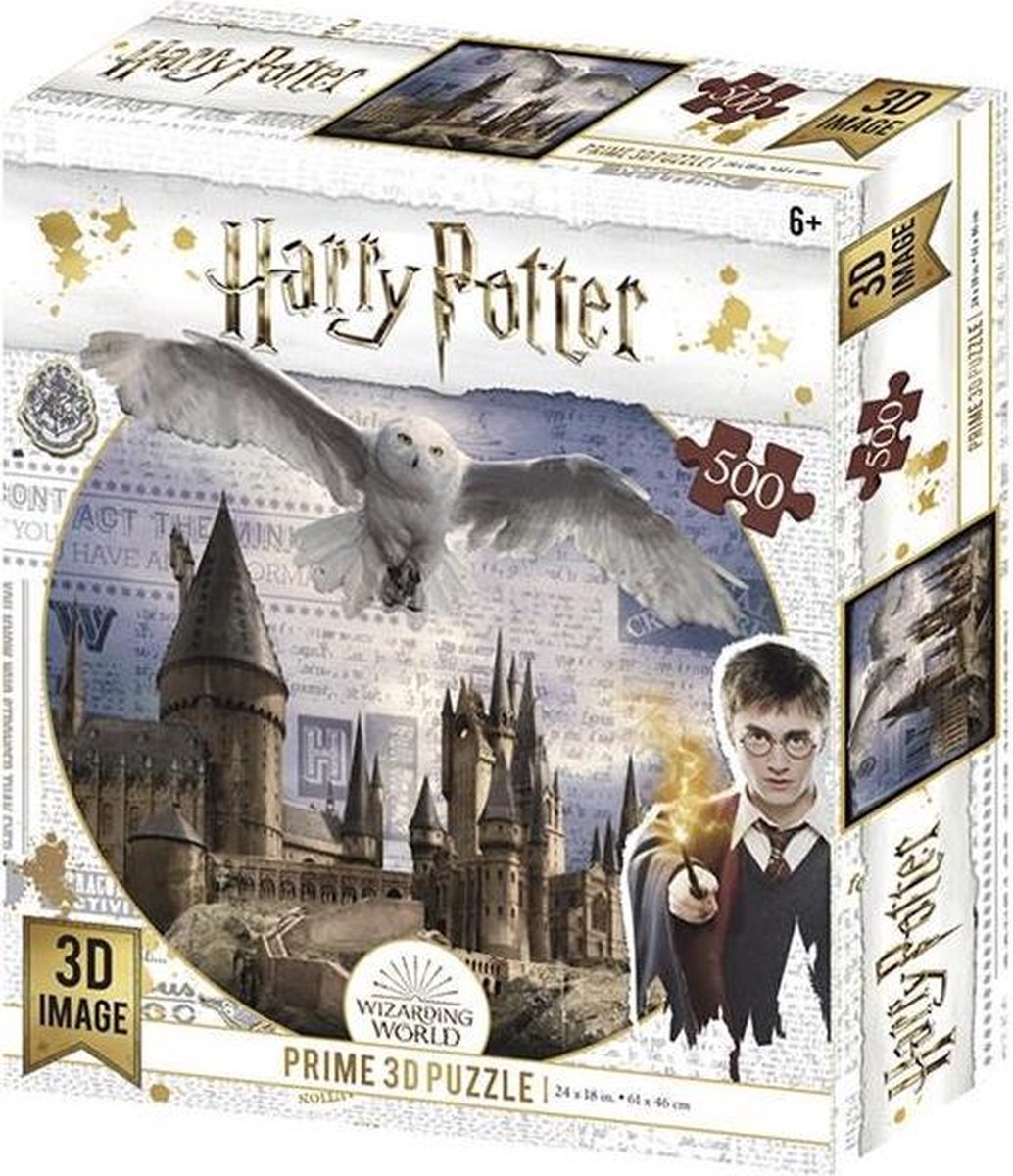 Harry Potter 3D puzzel - Hogwarts & Hedwig