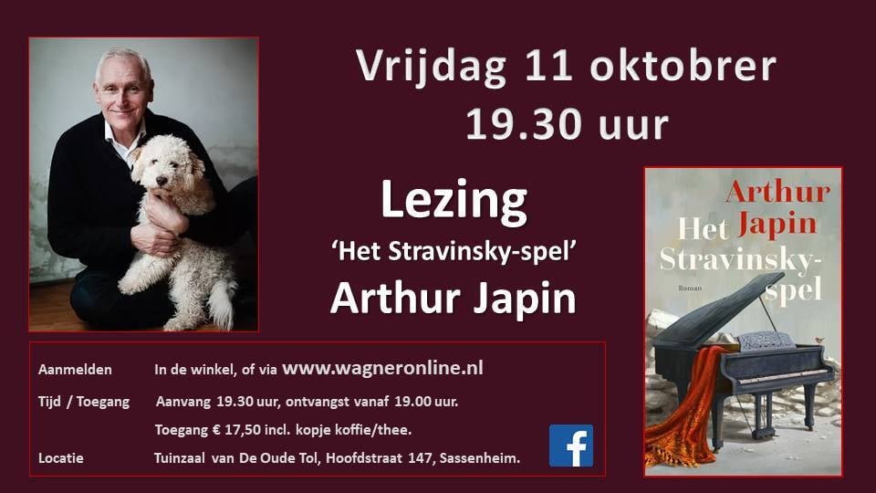 11 oktober lezing Arthur Japin