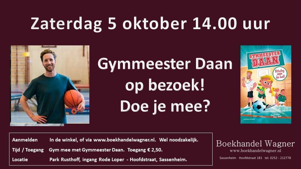 5 oktober Gymmeester Daan op bezoek