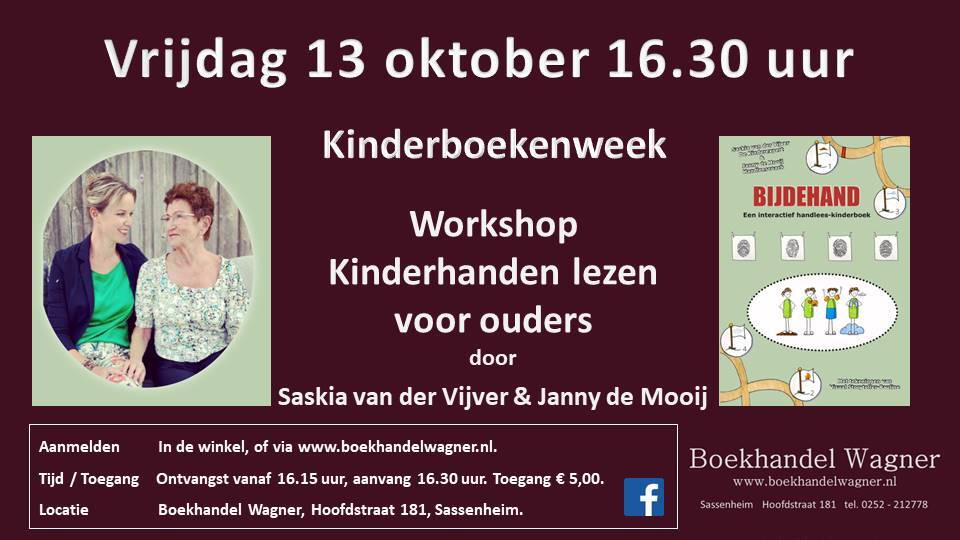 Uitnodiging: workshop kinderhanden lezen voor ouders