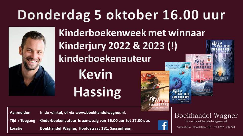 Uitnodiging: kinderboekenweek  met Kevin Hassing