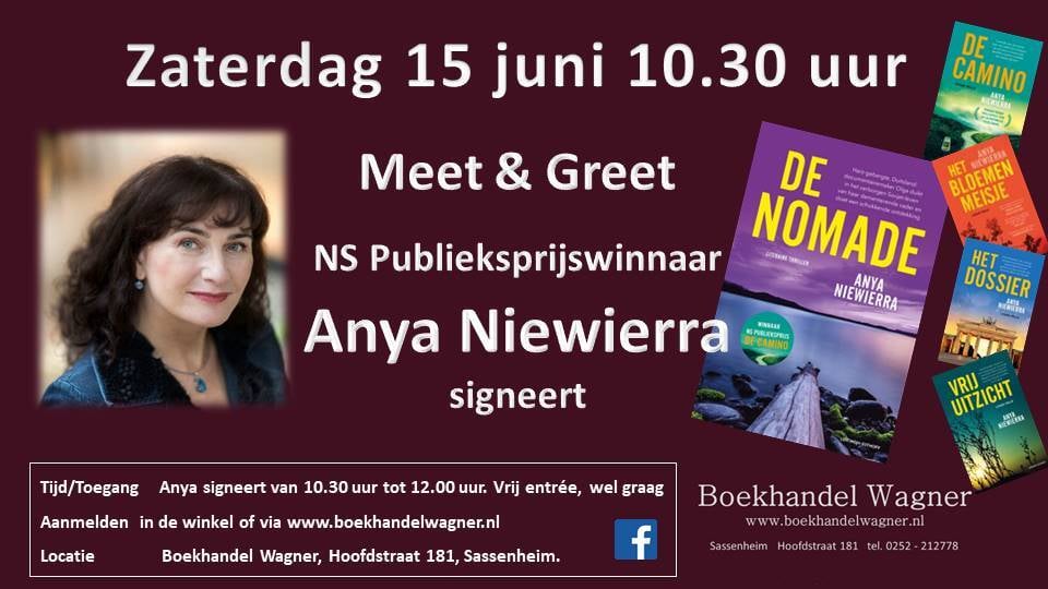 15 juni meet & greet Anya Niewierra