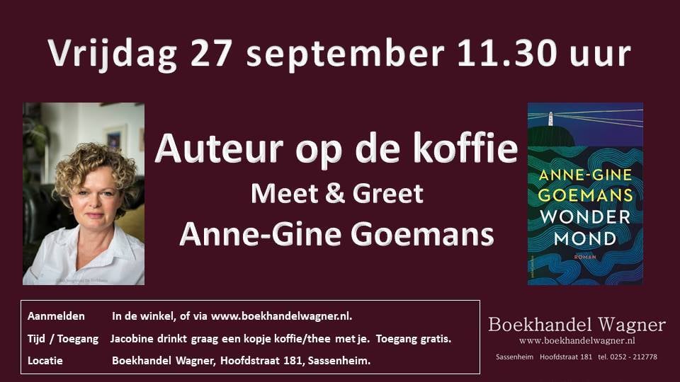 27 september meet & greet Anne Gine Goemans