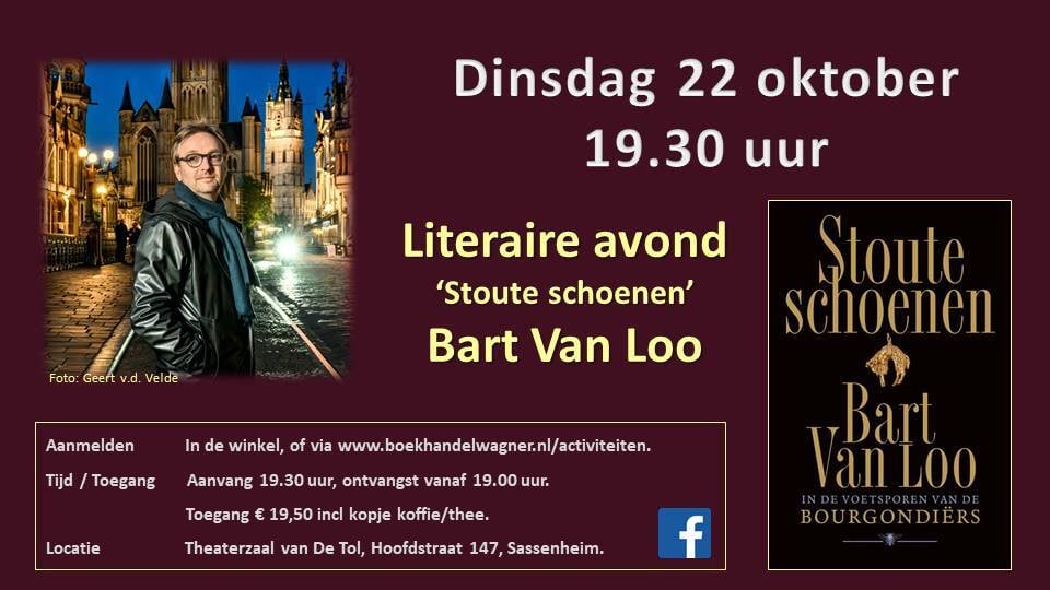 22 oktober literaire avond Bart van Loo