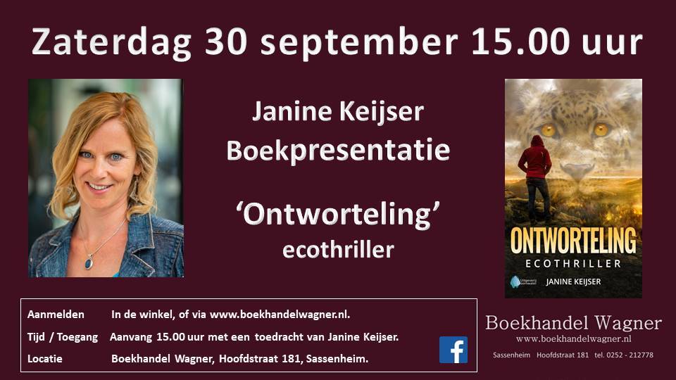 Uitnodiging: boekpresentatie Janine Keijser
