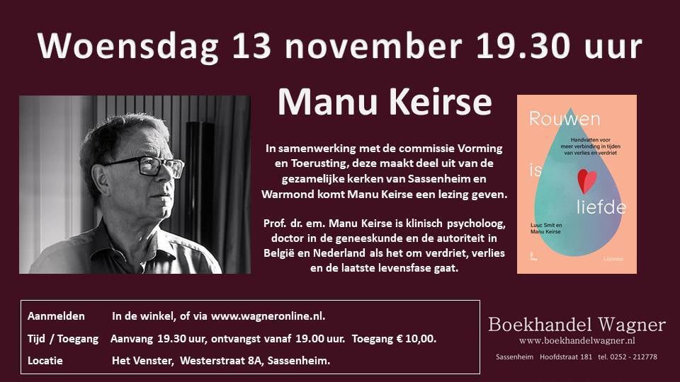 13 november lezing Manu Kierse