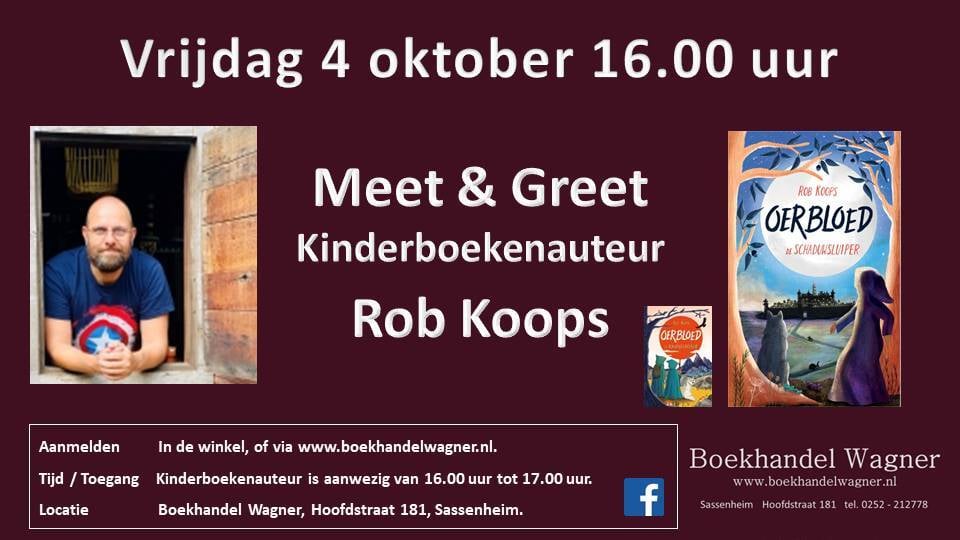 4 oktober meet & greet Rob Koops