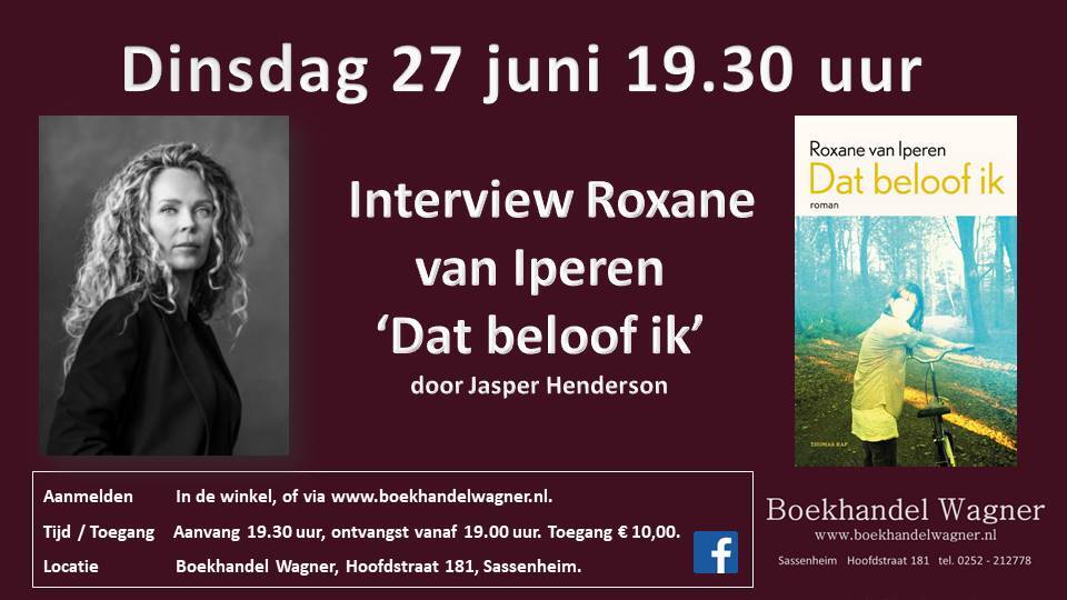 Uitnodiging: lezing Roxane van Iperen