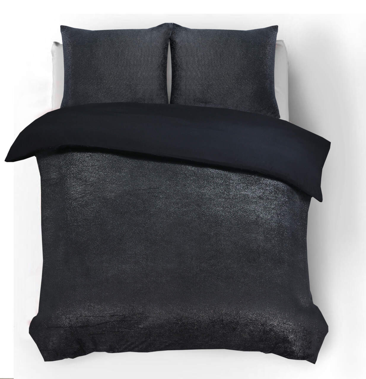 Glamour Flanel Deco Foil Zwart 200 x 200/220