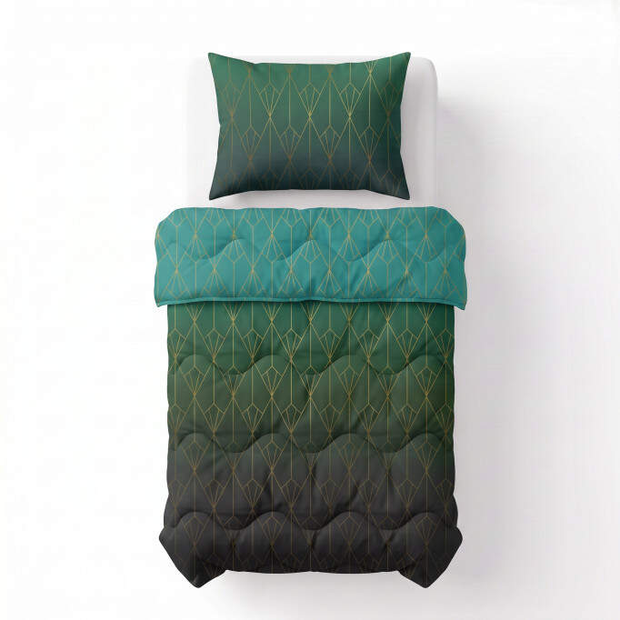 Lazy Dekbed Bowen Groen 140 x 220
