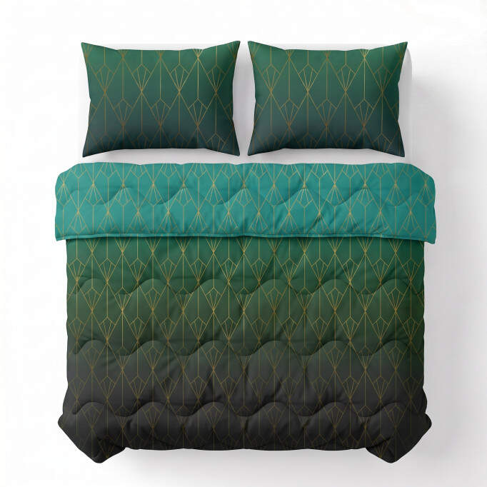 Lazy Dekbed Bowen Groen 240 x 220