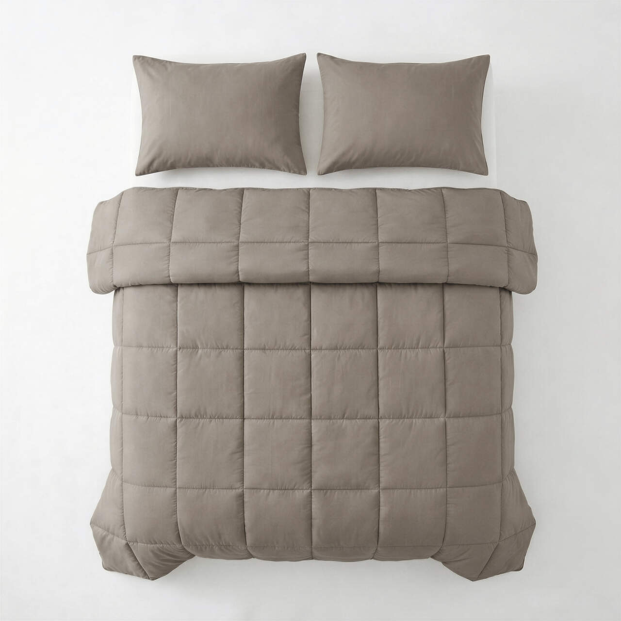Lazy Dekbed Percale Taupe Bruin 240 x 220