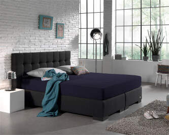 Dubbel Jersey 220 gr. Hoeslaken Navy 140 x 200/220