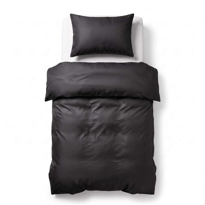 Satin Point Zwart 140 x 220