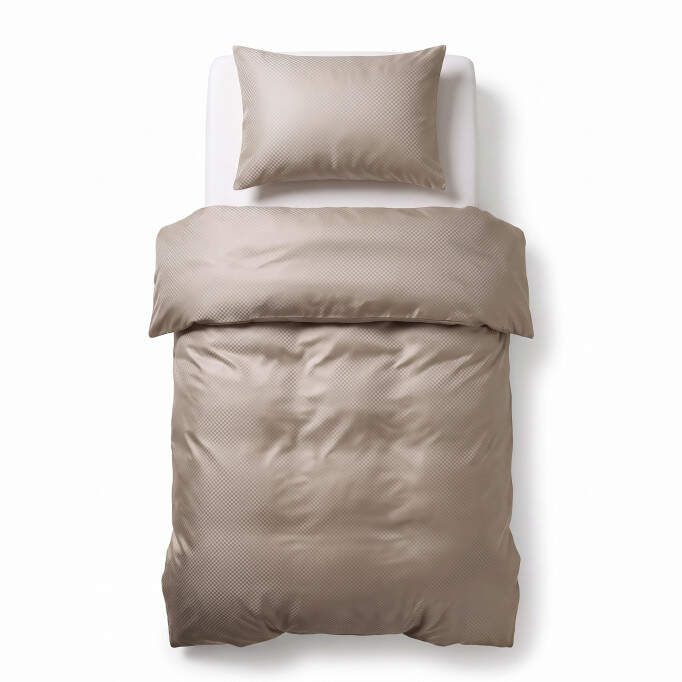 Satin Point Taupe 140 x 220