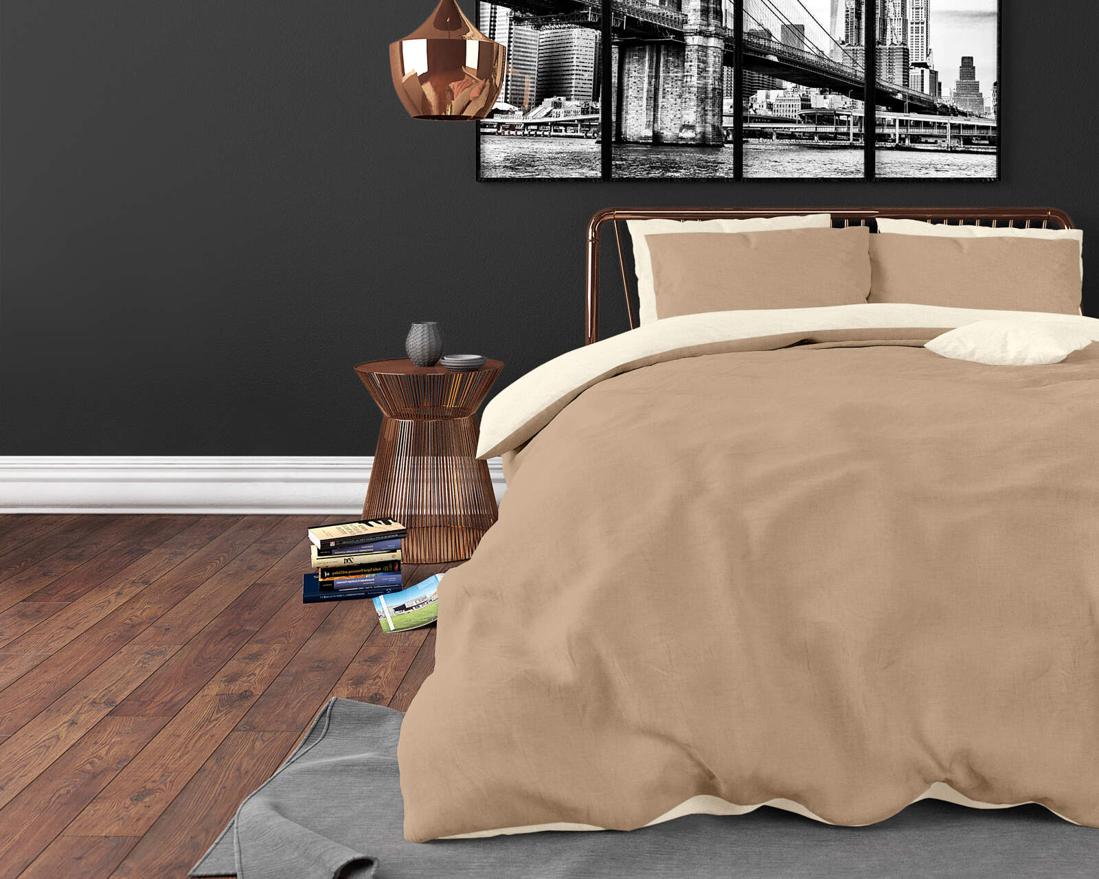 Twin Face Creme/Taupe 240 x 200/220