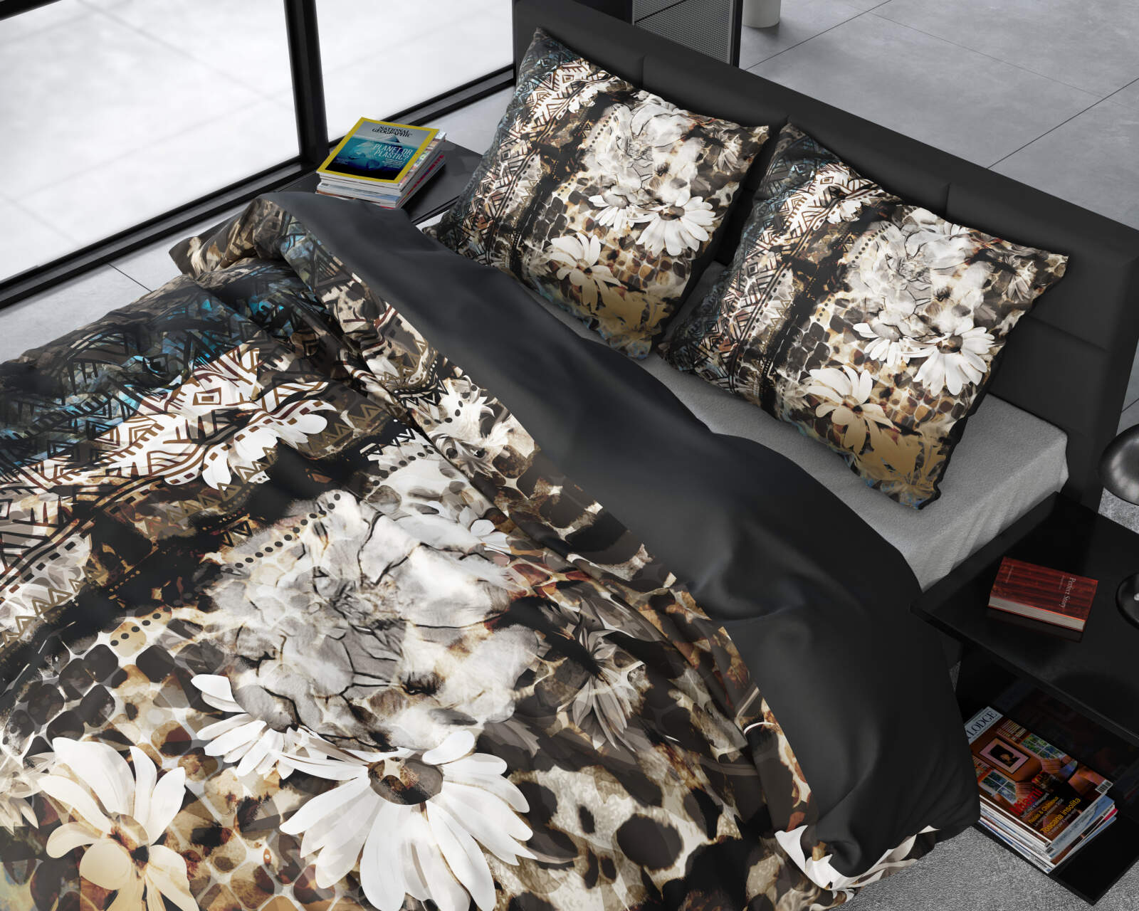 DH Flanel Gradient Knits Antraciet 240 x 220