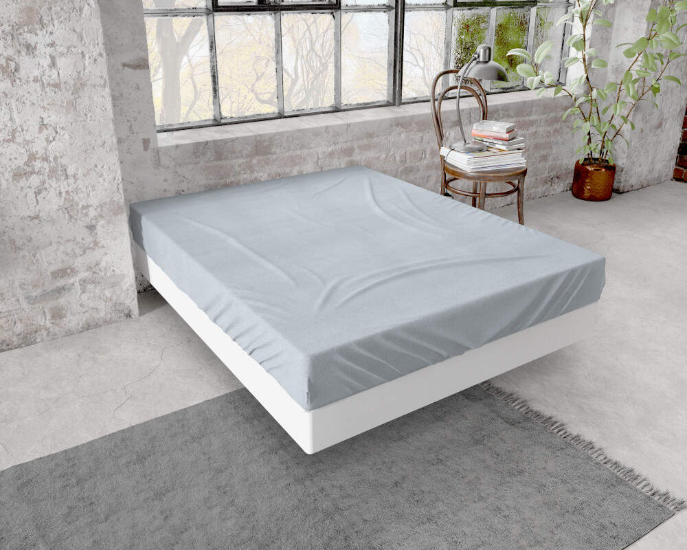 Flanel Premium Hoeslaken Grijs 160 x 200/210