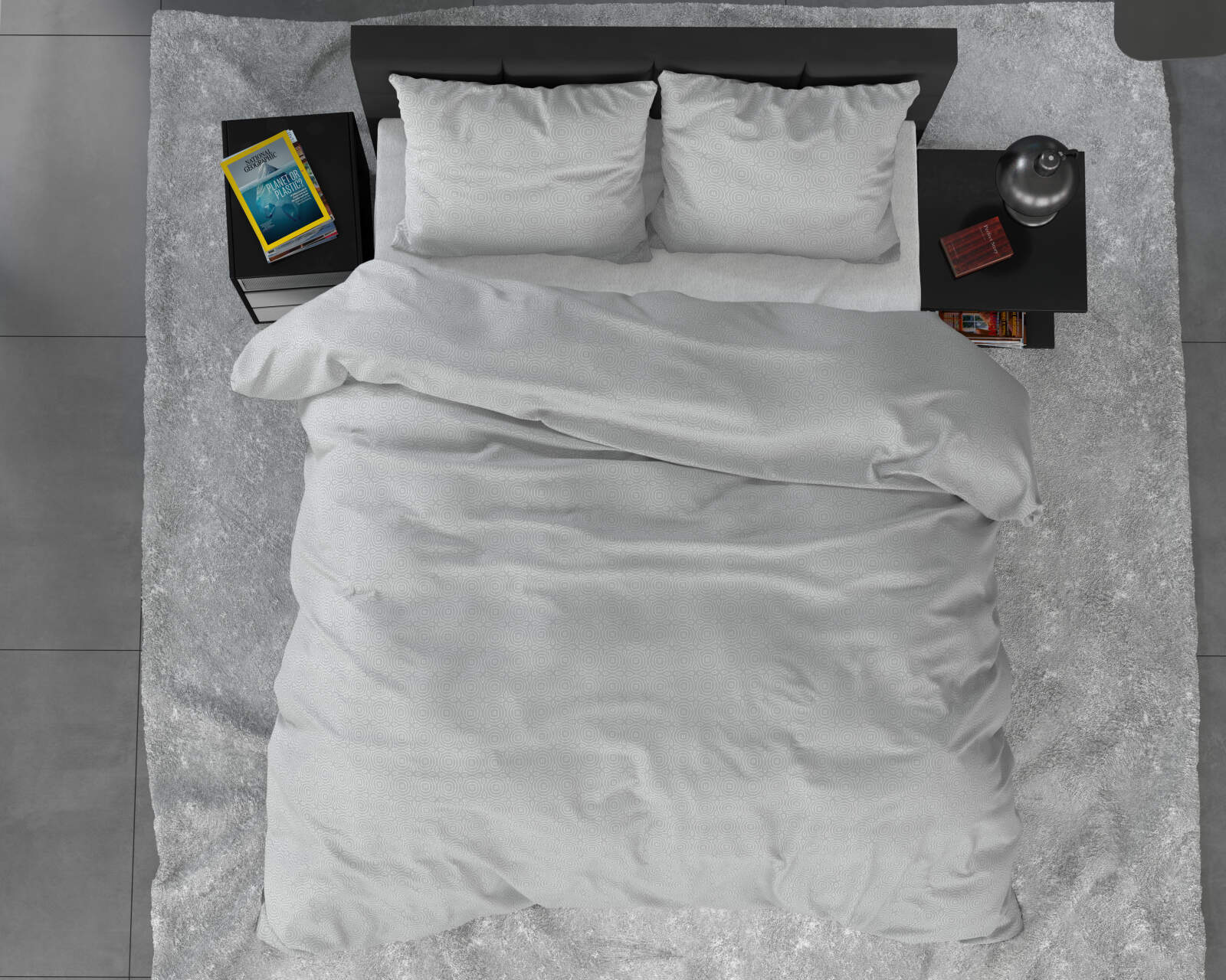 Flanel Jason Grijs 240 x 200/220