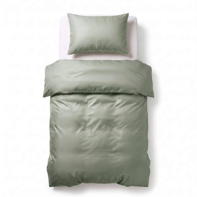 Satin Point Groen 140 x 220