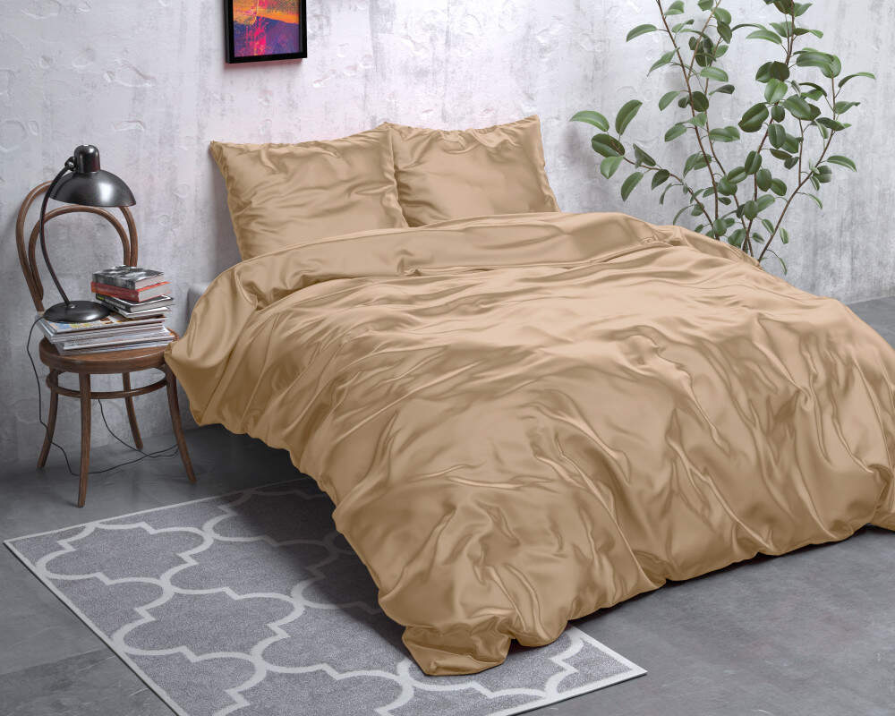 Beauty Skin Care Dekbedovertrek Taupe 140 x 200/220
