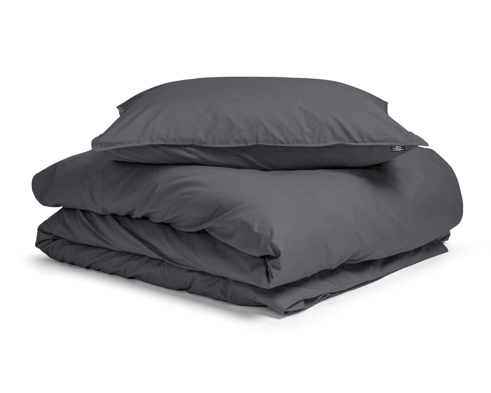 Egyptisch Katoen Uni Dekbedovertrek Antraciet 140 x 200/260