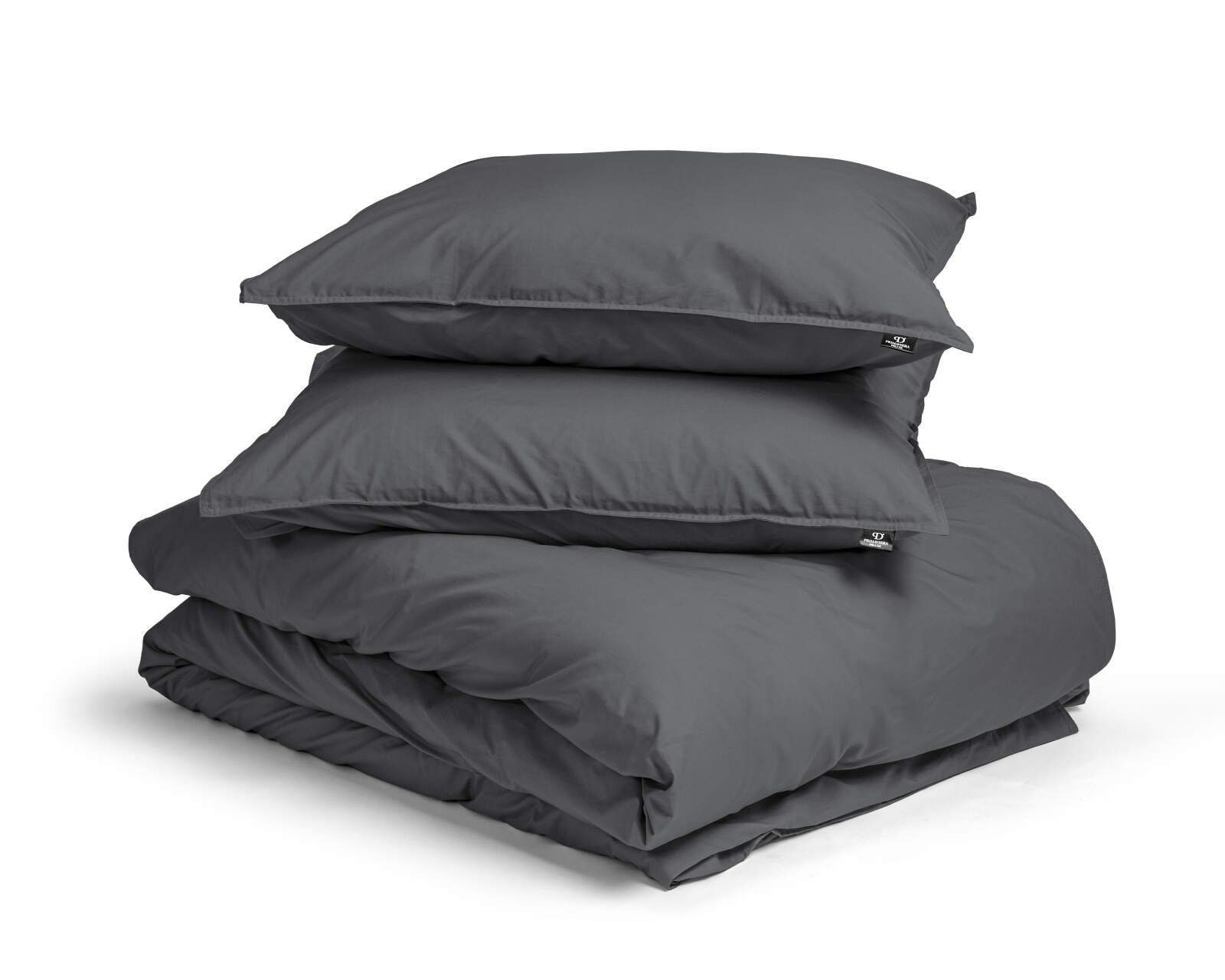 Egyptisch Katoen Uni Dekbedovertrek Antraciet 200 x 200/260