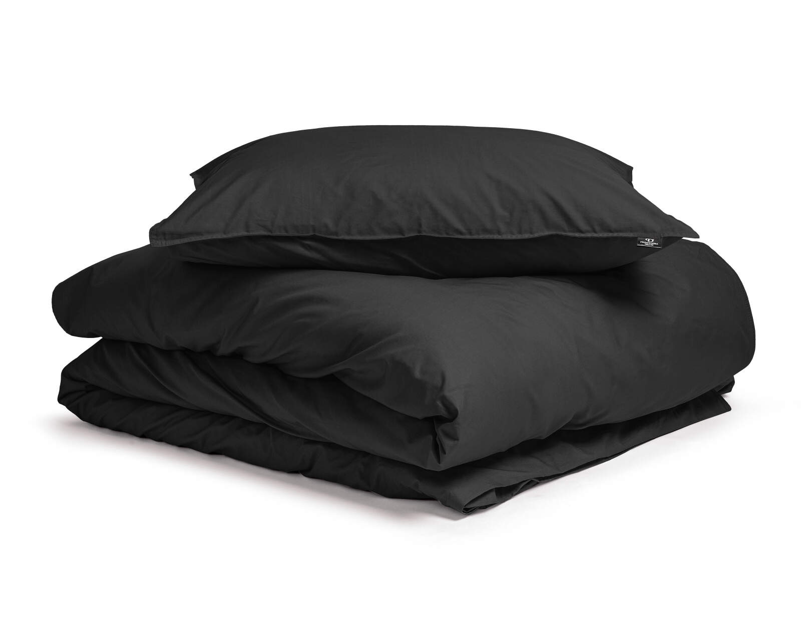 Egyptisch Katoen Uni Dekbedovertrek Zwart 140 x 200/260