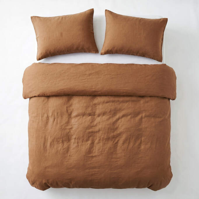 Stone washed Bruin 200 x 200/220