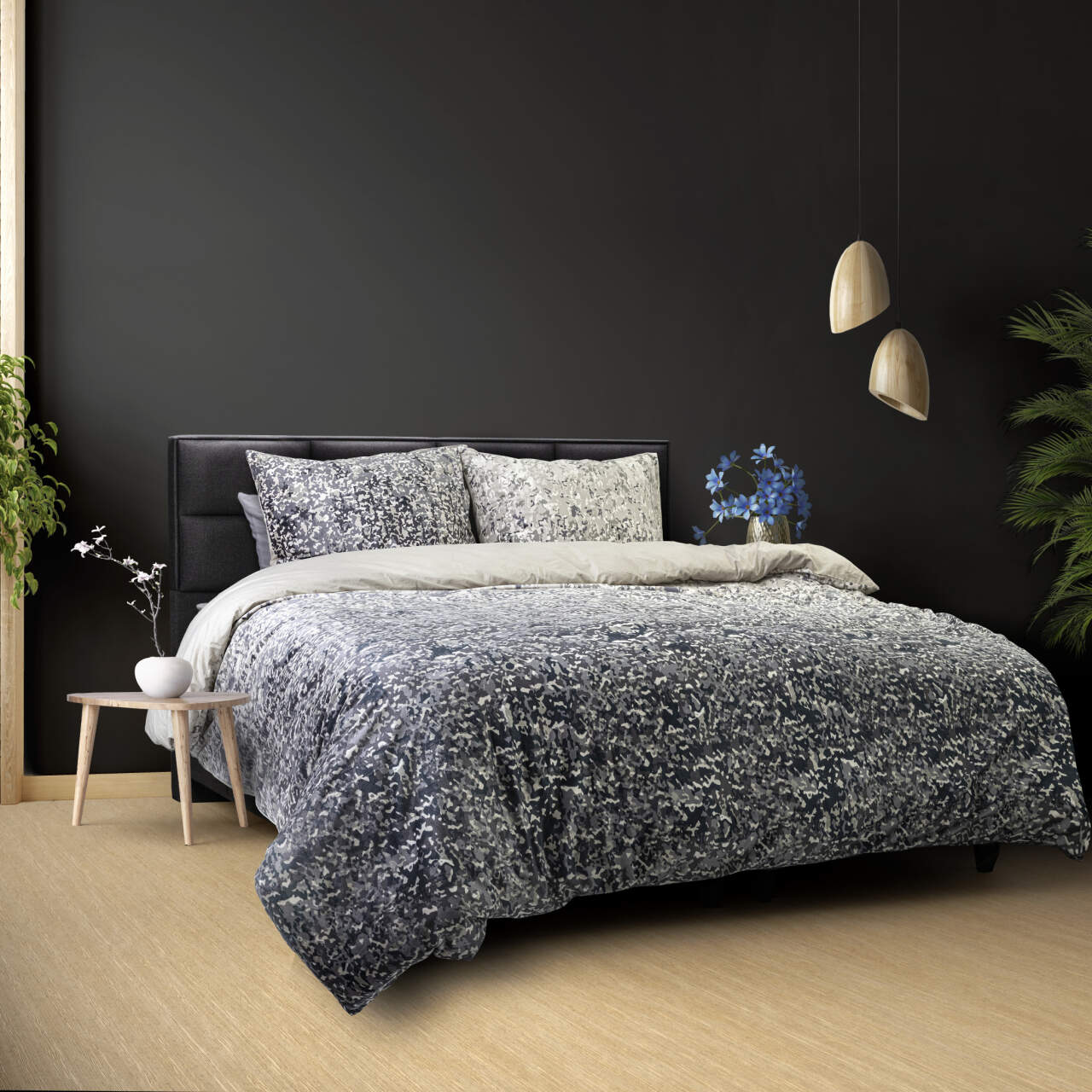 Signature Velvet Katoen Emma Antraciet 240 x 200/220