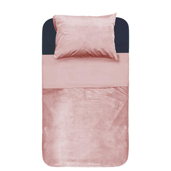 Velvet Piping Soft Pink 140 x 220