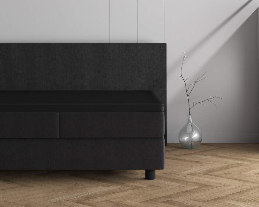 Dubbel Jersey 220 gr. Topper Hoeslaken Zwart 190/200 x 220/230