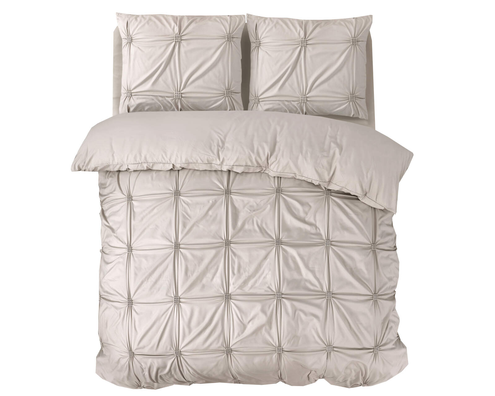 Punch pintuck Taupe 200 x 200/220