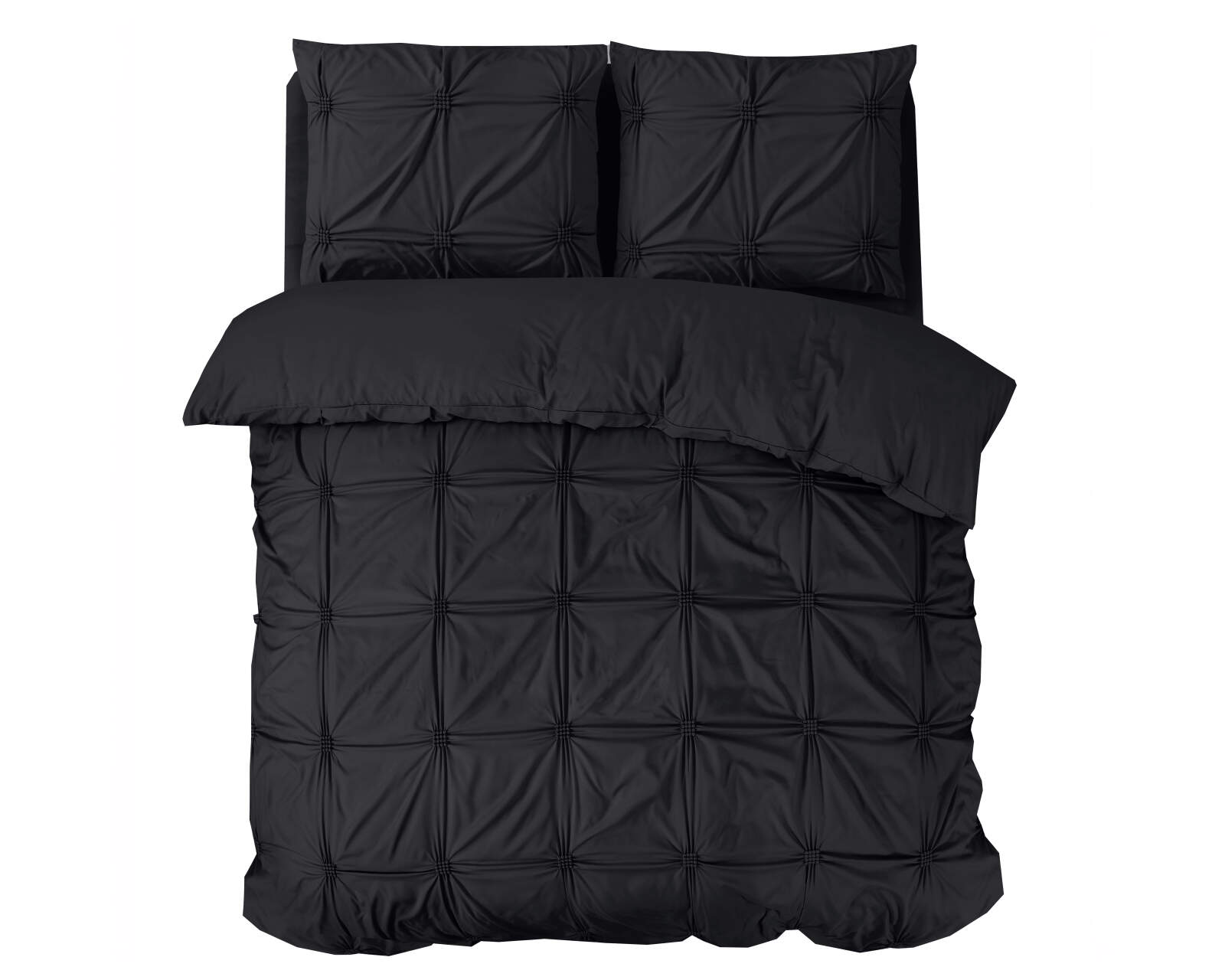 Punch Pintuck Zwart 140 x 200/220