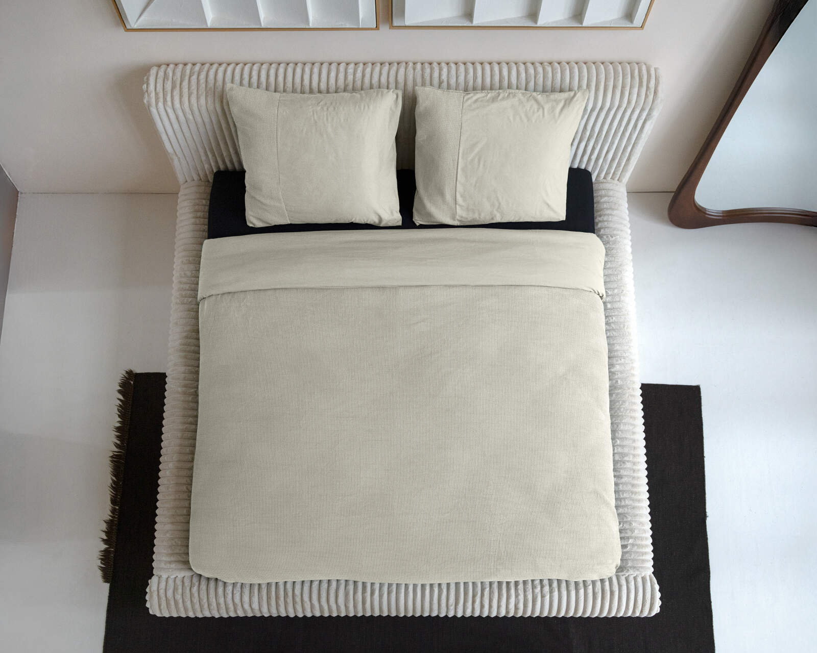 Waffle Beige 200 x 200/260