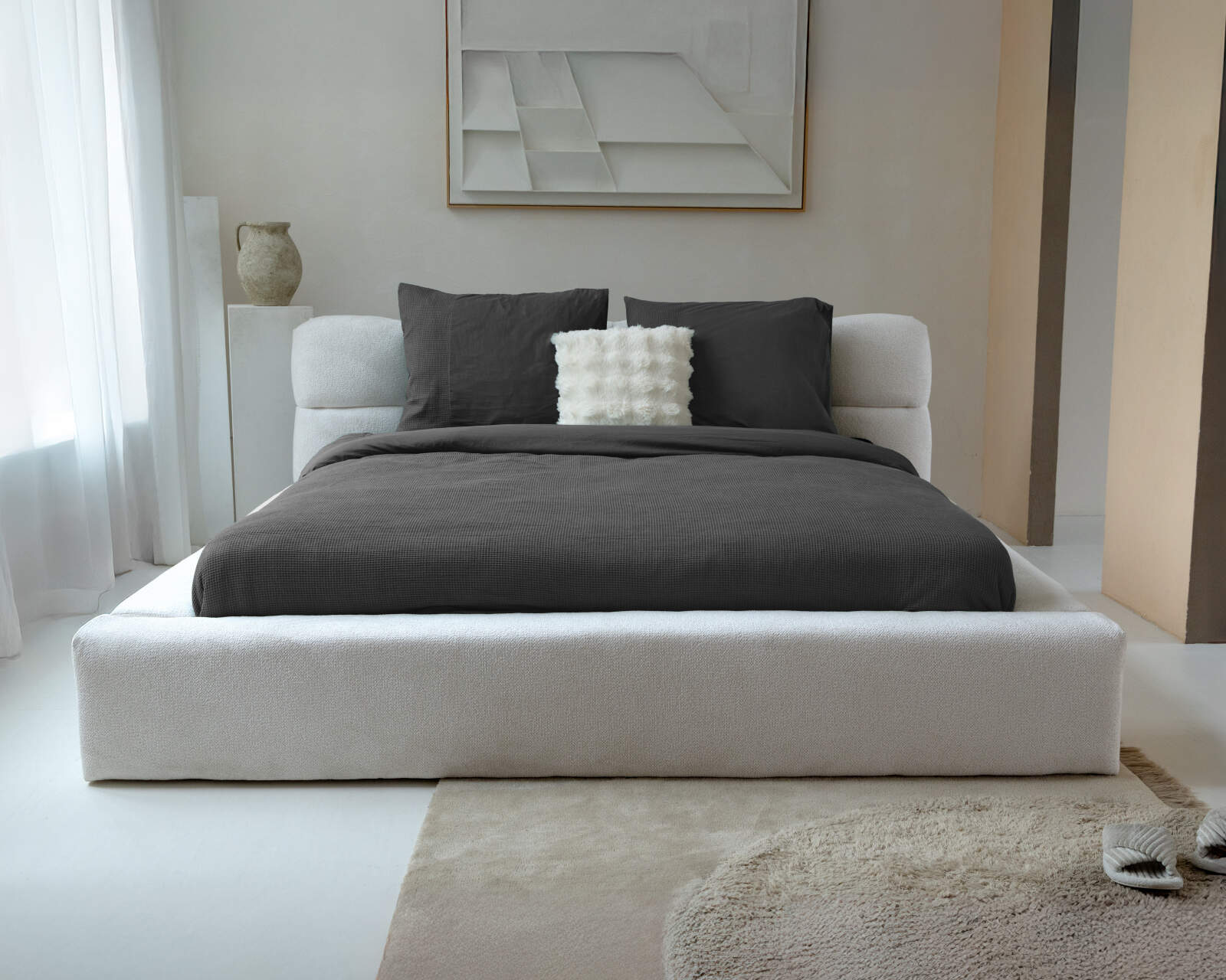 Waffle Antraciet 200 x 200/260