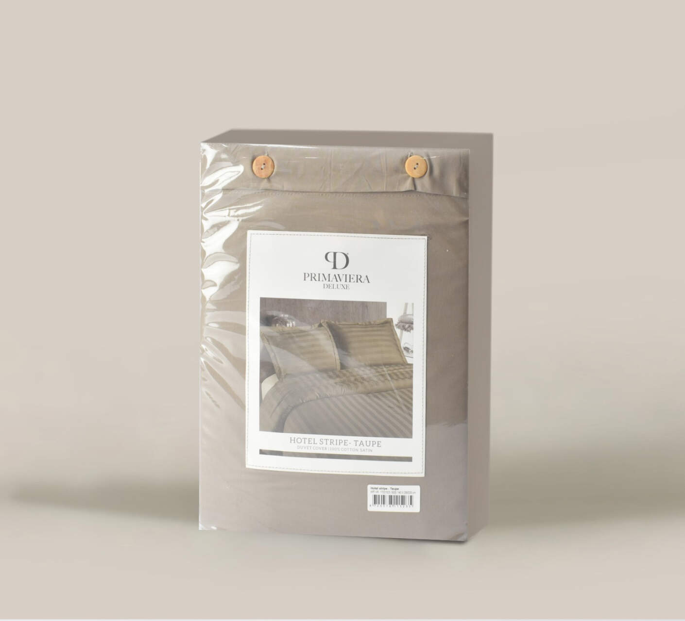 Hotel stripe Taupe 140 x 200/260