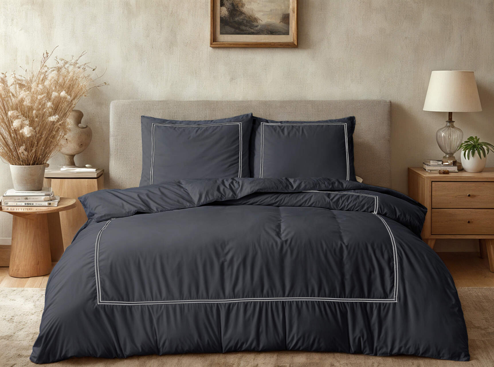 Brata Zwart/Grijs Zwart 200 x 200/260