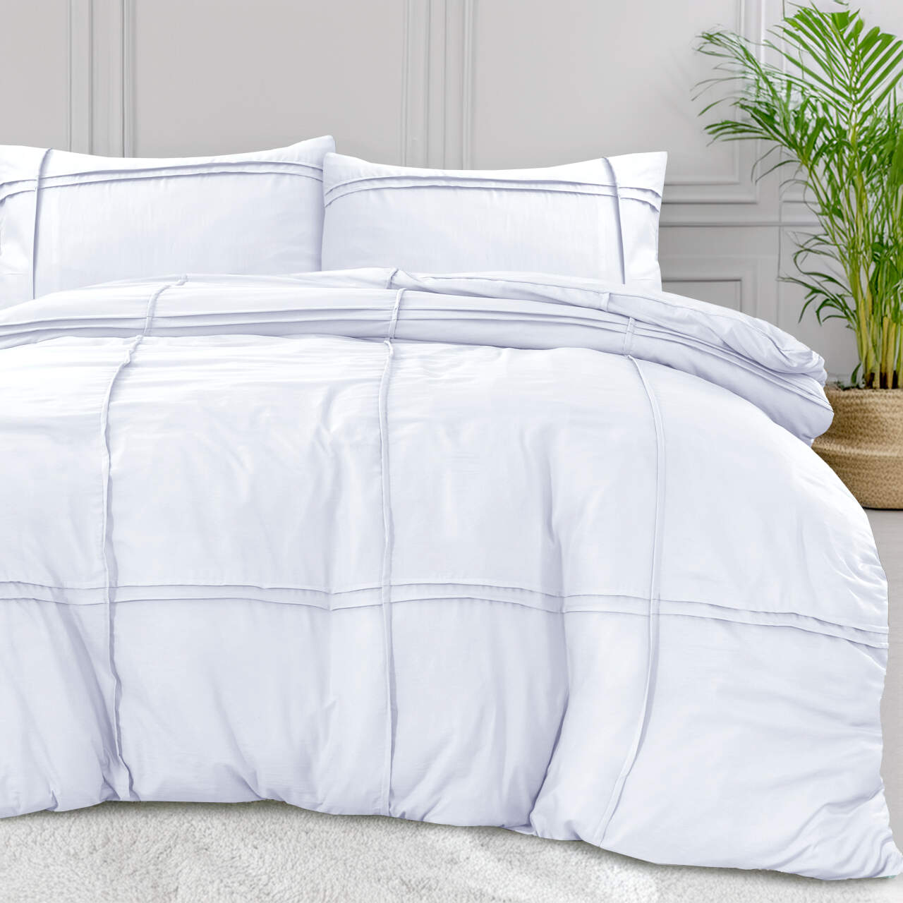 Washed Tufted Wit 200 x 200/220