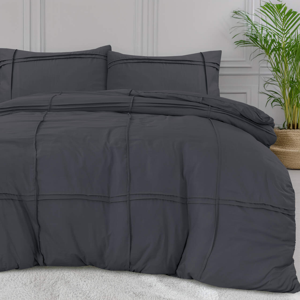 Washed Tufted Antraciet 140 x 200/220