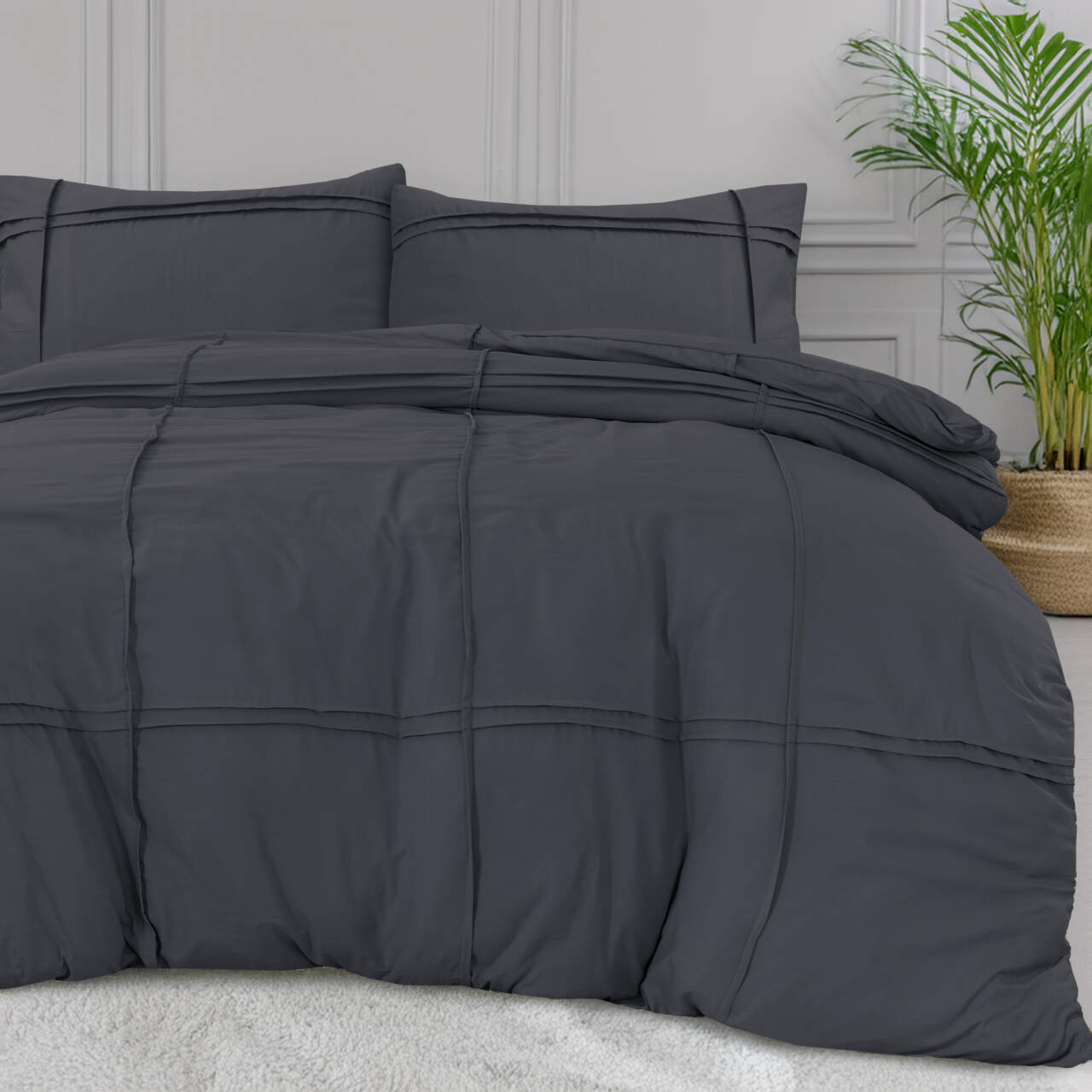 Washed Tufted Antraciet 240 x 200/220