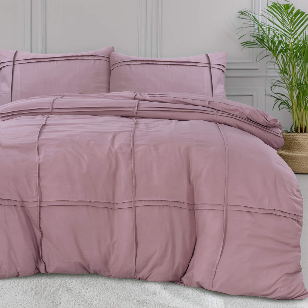 Washed Tufted Oud Roze 240 x 200/220
