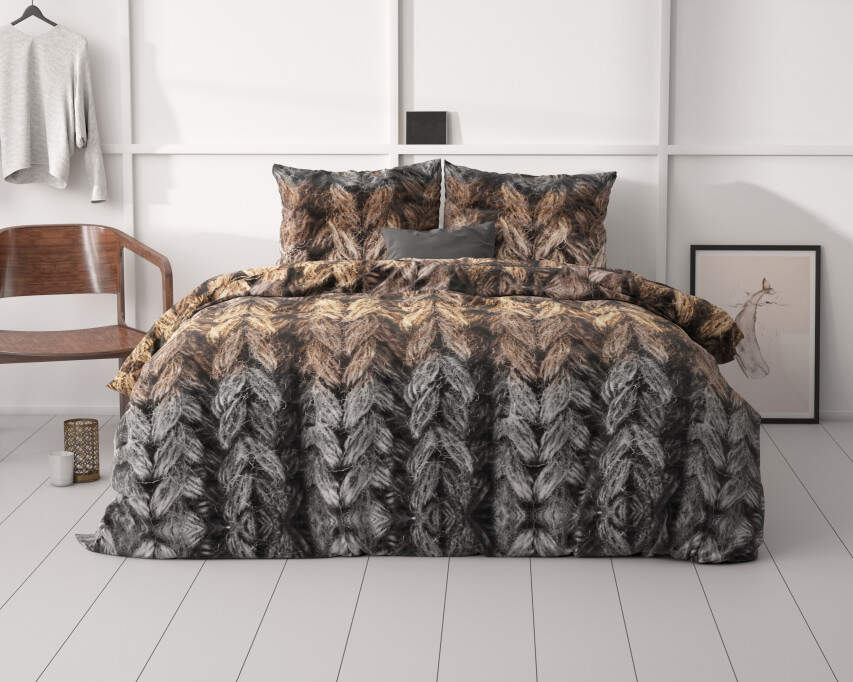 Trendy knits Bruin 200 x 200/220