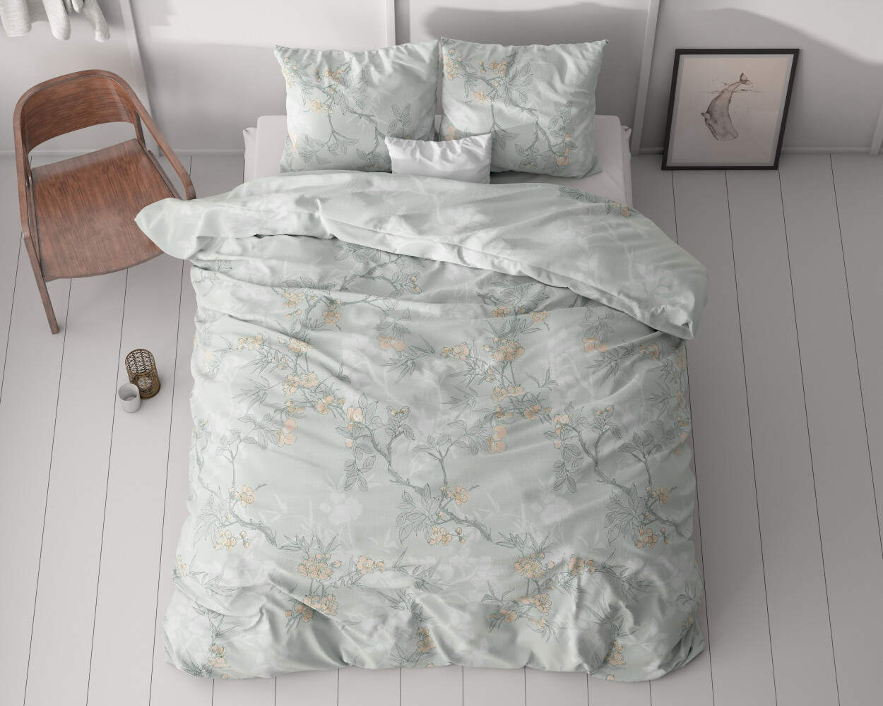 Blossom Blauw 140 x 220
