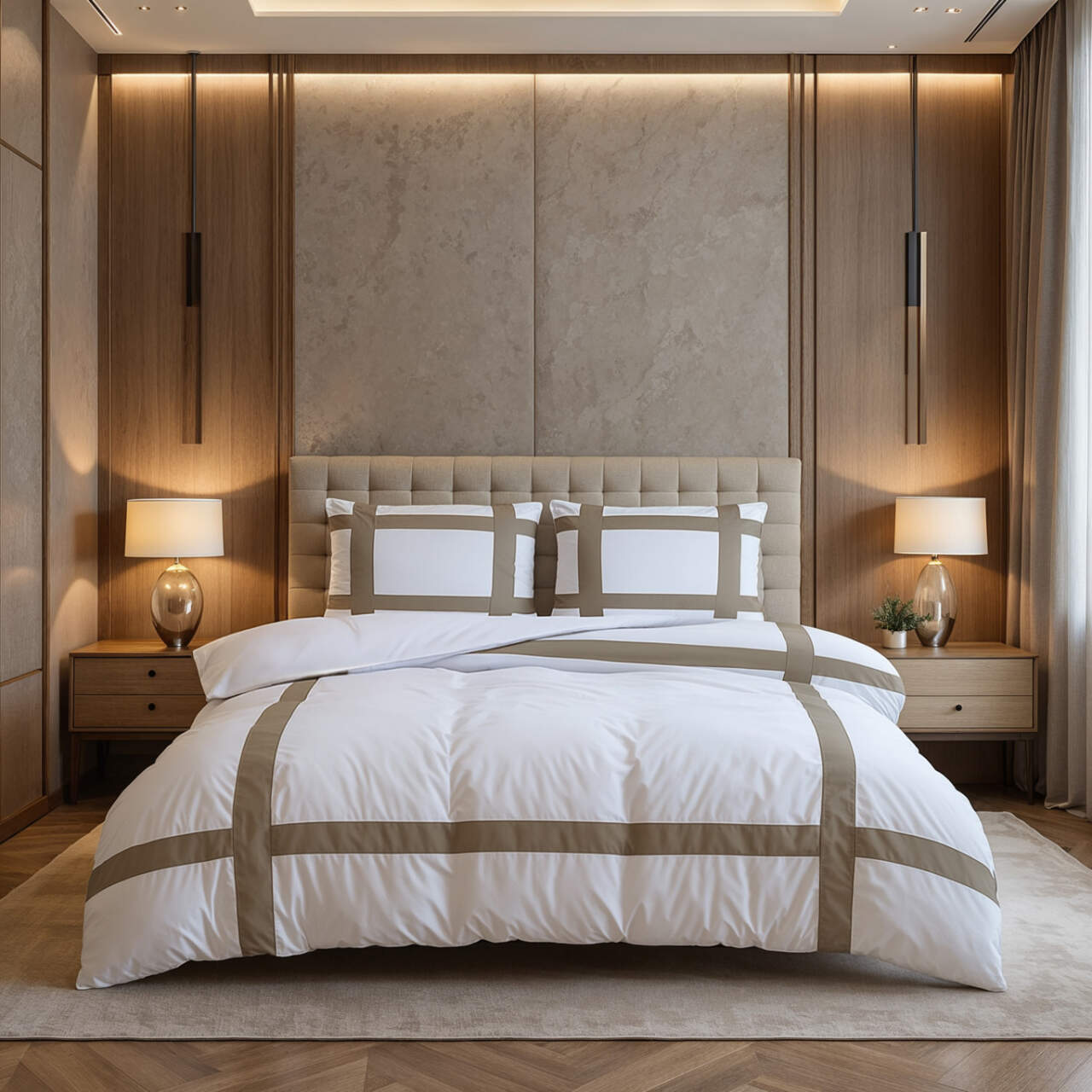 Alberto Taupe 200 x 200/220
