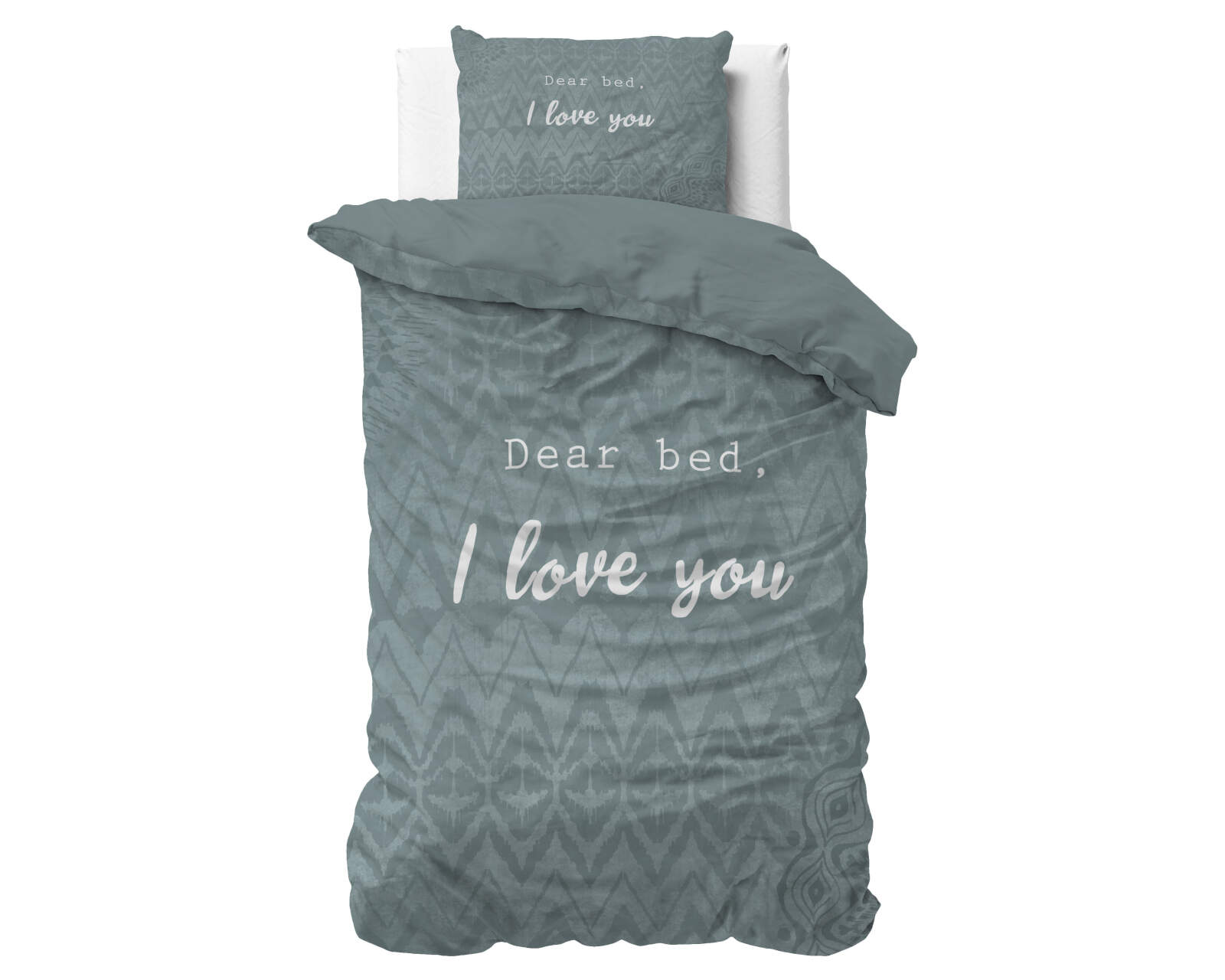 I Love Bed Groen 140 x 200/220